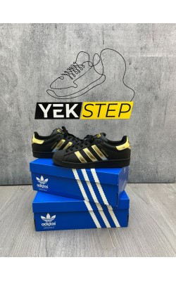 Adidas Süperstar Siyah-parlak altın